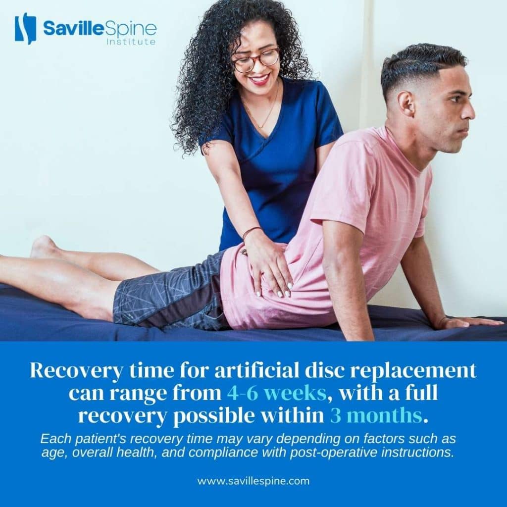 Recovery Timeline After Lumbar Disc Arthroplasty