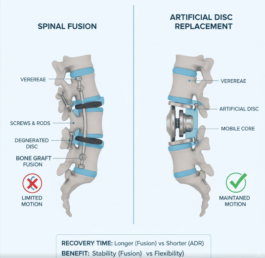 Spine Arthroplasty: The Benefits of Disc Replacement Over Fusion