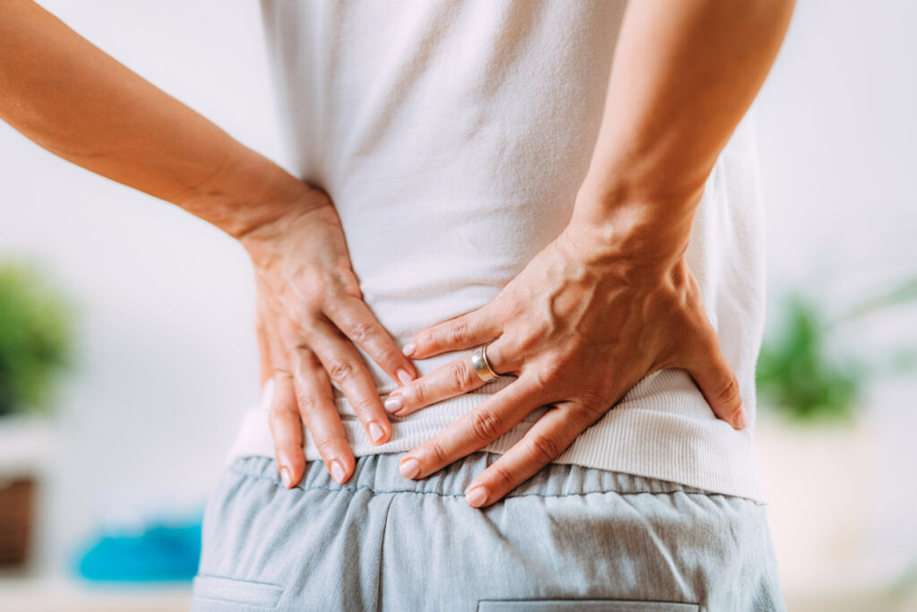 Back pain from a spinal compression fracture. Back pain from a spinal compression fracture.
